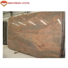 Αλκαλικός γυαλισμένος αντίσταση γρανίτης Stone, πλάκες 2400x700mm γρανίτη της Κίνας Juparana