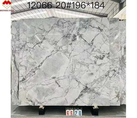 Αδελφοί πέτρα σύγχρονη Calacatta Borghini λευκό μάρμαρο κουαρτσίτη πλάκα για το πάτωμα της βίλας