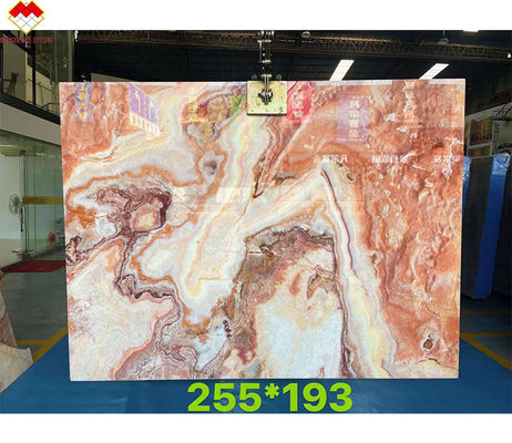 Σύγχρονο σχεδιασμό κόκκινος δράκος νεφρίτης ονύξ πλακίδας τοίχου επιφάνειας για διακόσμηση βαθμού