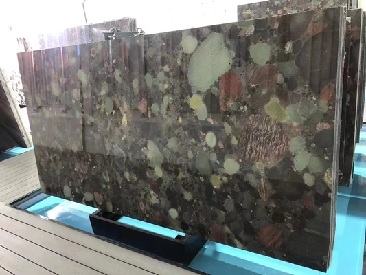 Βραζιλία Luxury Verde Marinace Green Quartzite Leather Τελική επιφάνεια για μοντέρνο στυλ