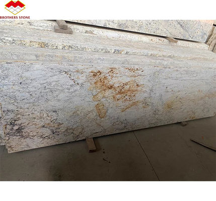 Λούξυ Χρυσό Γρανίτη Μεγάλες πέτρες Σφραγίδες Χονδρυσμένες Λουστρωμένες για Βίλα Σκάλα Γραφικό Σχεδιασμό