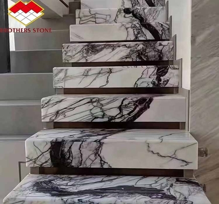 Φυσική πέτρα για σκάλες στο πάτωμα του μαγαζιού Σύγχρονη αρωματική χιόνι δαμάσκηνα Σπίτι πέτρα σχήμα Μεγάλη πλάκα