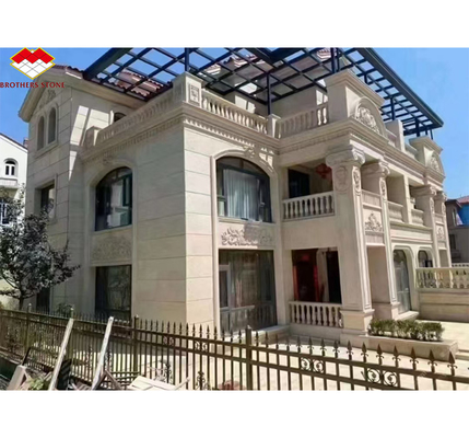 Φλεγόμενο κινέζικο σύγχρονο γρανίτη Muretto πέτρα για την κατασκευή της βίλας τοίχος επένδυση