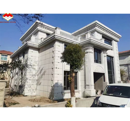 Σύγχρονη φλεγόμενη κινεζική γκράι πλαστική πέτρα από γρανίτη κομμένη σε μέγεθος για εξωτερική επένδυση τοίχων