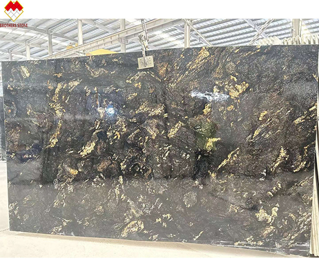 Προσαρμοσμένη πολυτελή μαύρο χρυσό φλέβες Κουάρτσιτη πέτρα Vanity Top για κουζίνα και μπάνιο
