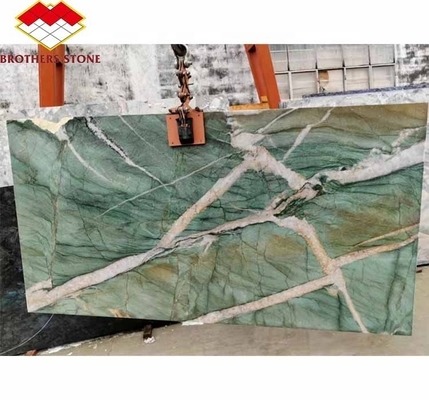 Φυσική πέτρα Βραζιλία Μαρμάρινο με φως πίσω Σοδαλίτης Πράσινο Κουάρτσιτο για ιδέες σχεδιασμού κρεβατοκάμαρας