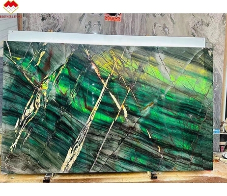 18 20 mm παχιά Fuchsite Κρυστάλλινο πράσινο πολυτελή βασιλικό σμαραγδένιο πράσινο τετράγωνο countertops