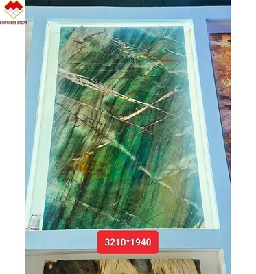 18 20 mm παχιά Fuchsite Κρυστάλλινο πράσινο πολυτελή βασιλικό σμαραγδένιο πράσινο τετράγωνο countertops