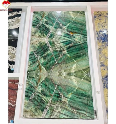 18 20 mm παχιά Fuchsite Κρυστάλλινο πράσινο πολυτελή βασιλικό σμαραγδένιο πράσινο τετράγωνο countertops