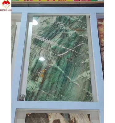 18 20 mm παχιά Fuchsite Κρυστάλλινο πράσινο πολυτελή βασιλικό σμαραγδένιο πράσινο τετράγωνο countertops