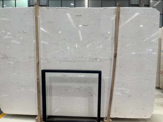 Μικρομεσαία οικοδομικά έργα βασικά δημοφιλή ελαφρά μπεζ φυσικά μάρμαρα τοίχωμα πλακάκια
