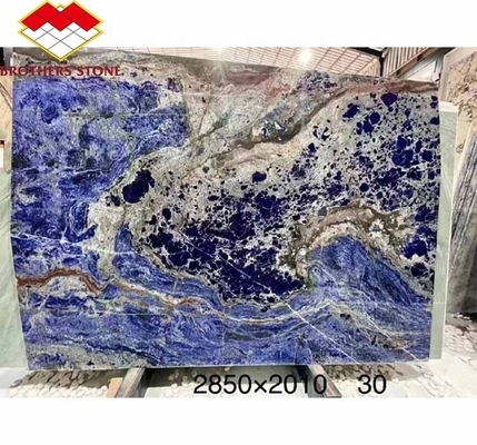 Σύγχρονη γαλάζια πέτρα γυαλισμένο Cloisonne μαρμάρινο πλακάκι για τραπεζαρία και χώρο διαβίωσης