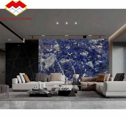 Σύγχρονη γαλάζια πέτρα γυαλισμένο Cloisonne μαρμάρινο πλακάκι για τραπεζαρία και χώρο διαβίωσης