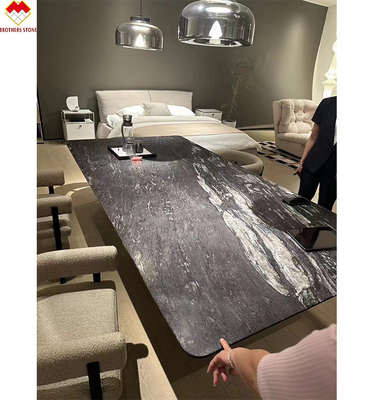Συστατικό Lavabo γυαλισμένο μαύρο κουαρζίτη Vanity Top για το τέλος του σχεδιασμού του μπάνιου στη Βραζιλία