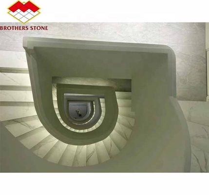 Φωσάν Custom μοντέρνα οξυγλυκό μαρμάρινο Μεγάλη πλάκα κόψιμο σε μέγεθος σκάλες για το εσωτερικό σχεδιασμό του σπιτιού