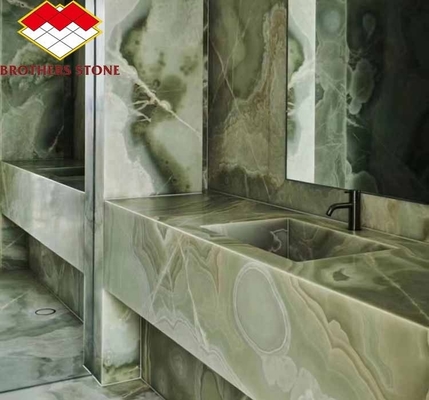 Εξαιρετικό Ζαφείρι Πράσινο Ωνίξ Μαρμάρινο Ιαδιένιο Λίθο για καθιστικό Δείπνο Κοιτώριο