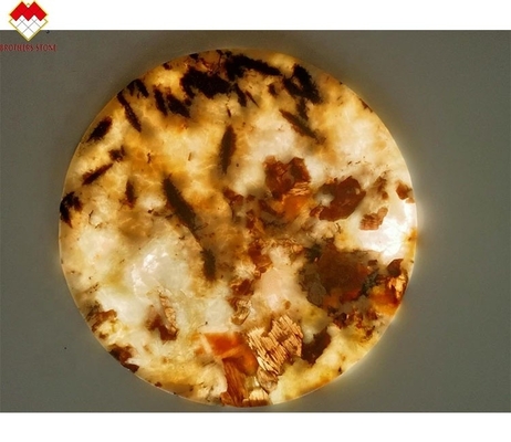Σύγχρονη σχεδίαση Τσάι Cup Tableware με Lumi πέτρα Onyx Mat Backlit Onyx Μαρμάρινο Coasters
