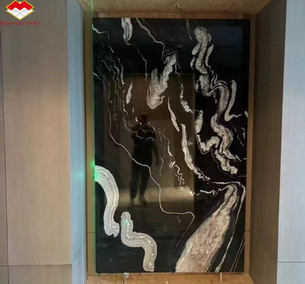 Ξενοδοχείο γυαλιστερό μαύρο μελάνι εκτύπωση μάρμαρο φυσική πέτρα μπανιέρα για το σπίτι μπάνιο