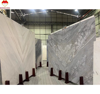 Μεγάλη σχήμα πέτρας πλάκας Palissandro μπλε μάρμαρο για τοίχους διαμερίσματος και τοποθέτηση δαπέδου