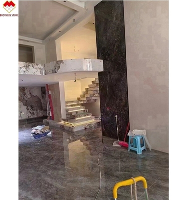 Προσαρμοσμένο Ματ επιφάνεια Φινίρισμα δημοφιλής MOHS 6-7 Δυσκαρδία Σιντερωμένη πέτρα σκάλες Κεφάλαιο