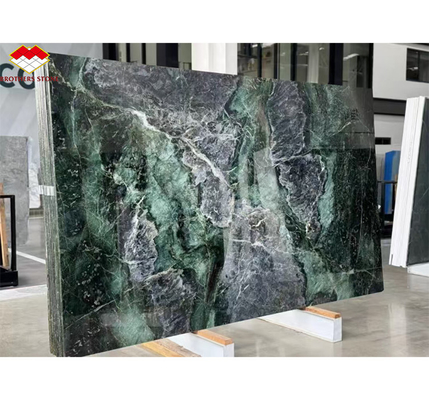 Φυσική πέτρα Cat's Eye Green Big Slab Τραπεζική επιφάνεια για εσωτερική διακόσμηση βίλας