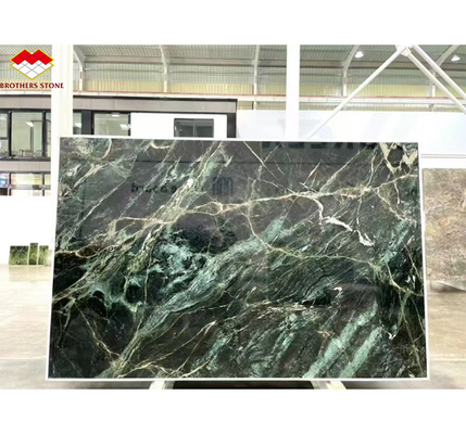 Φυσική πέτρα Cat's Eye Green Big Slab Τραπεζική επιφάνεια για εσωτερική διακόσμηση βίλας