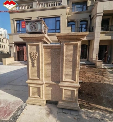 2700kg/m3 Χειροποίητος σχισμός από πέτρα γρανίτη για το σχεδιασμό εξωτερικών στήλων