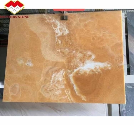 Επιφάνεια Φινίρισμα γυαλισμένο σχεδιασμό backlit πορτοκαλί jade πέτρα για λεκάνη και τραπέζι τραπέζι