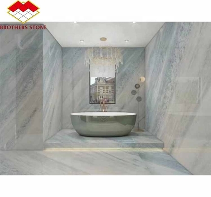 Αναβαθμίστε το Living Staircase Hall σας με 20mm Blue Ice Onyx Stone Veneer και Backlight