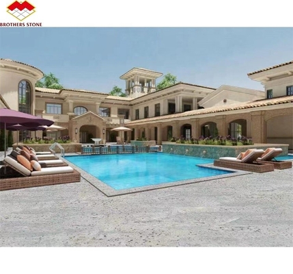 2700kg/m3 Σφραγίδα γρανίτη σύγχρονη ινδική Κασμίρ Λευκή επένδυση Φυσική πέτρα κομμένη σε μέγεθος