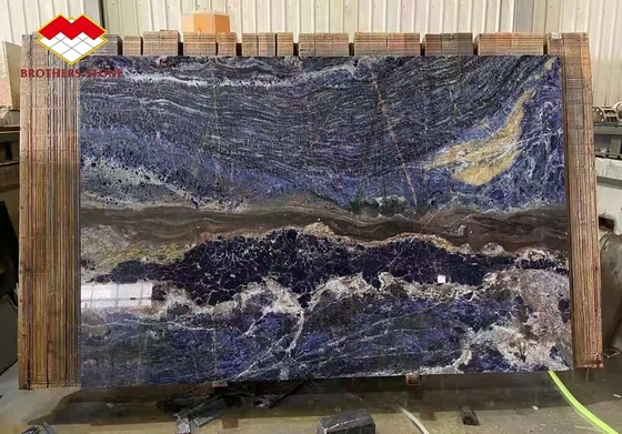 Δυνατότητα συμπίεσης 50,4 MPa Μπλε μαρμάρινο Μπαχία Dream Backlit πέτρα για ξενοδοχείο και βίλα