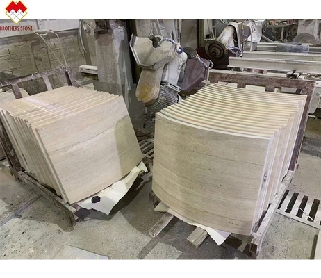Σύγχρονο ξύλινο σπόρο Κορινθιακή μαρμάρινη στήλη επένδυση για εξατομικευμένες βελτιώσεις βίλας