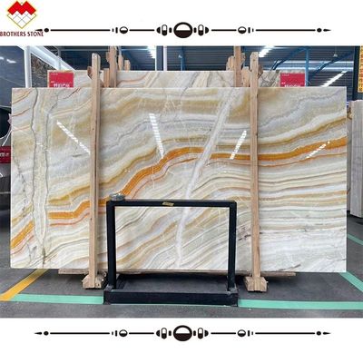 Μεγάλη πλακέτα βιβλίου ταιριάζει Πολυχρωματιστή ονίξ πέτρα για εσωτερική διακόσμηση τοίχο επένδυση