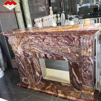 Σύγχρονο Ιταλικό στυλ Μαρμάρινο τζάκι Παλτό εσωτερικό διακοσμητικό πέτρινο τζάκι σε γρανίτη