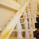 υπαίθριο άσπρο μαρμάρινο κιγκλίδωμα κιγκλιδωμάτων σκαλών, εξωτερικό κιγκλίδωμα σκαλοπατιών