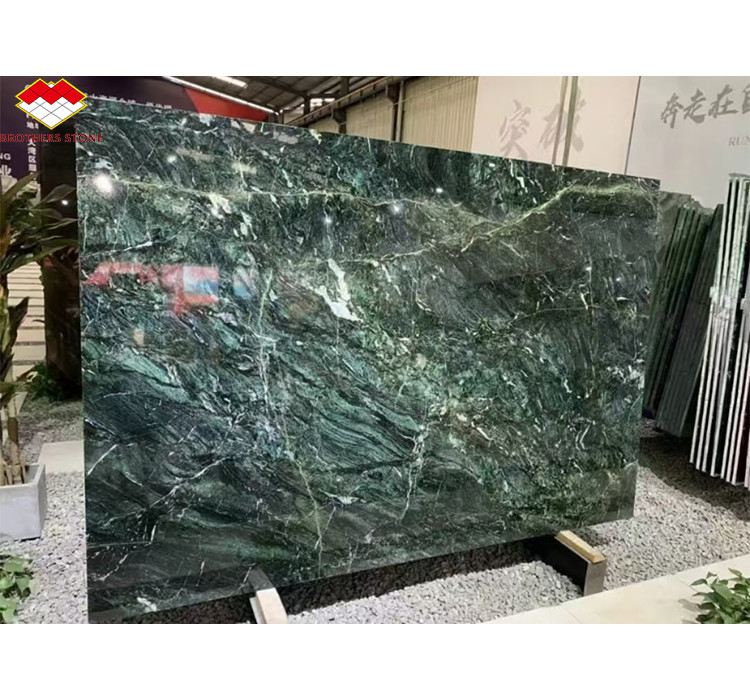 Φυσική πέτρα Cat's Eye Green Big Slab Τραπεζική επιφάνεια για εσωτερική διακόσμηση βίλας