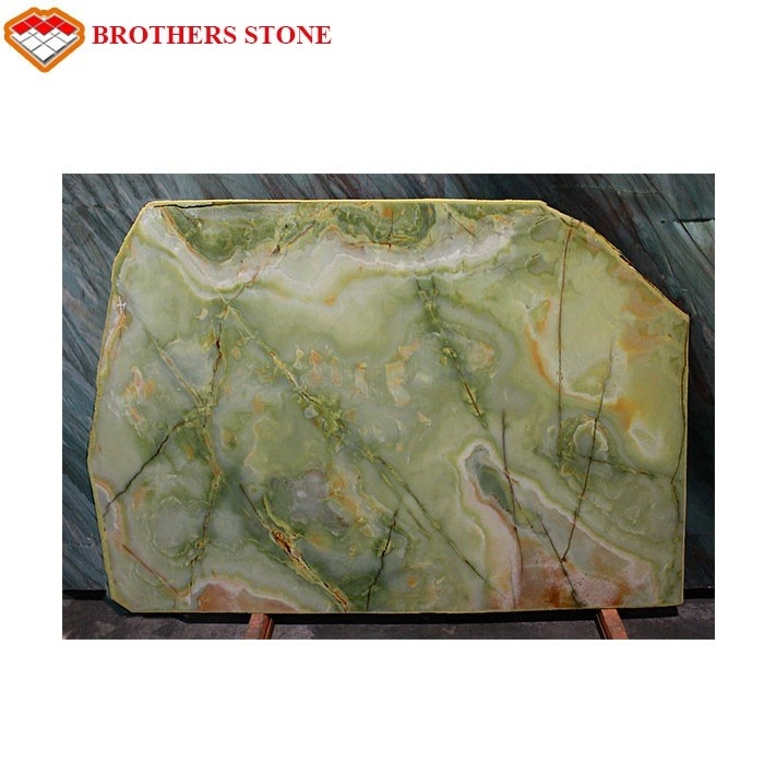 Πράσινη μαρμάρινη πέτρινη πλάκα 1518mm Onyx πάχος για την εγχώρια διακόσμηση